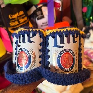 Cover Photo Men´s Retro Nostalgia Miller Lite Beer Can Crochet Hat